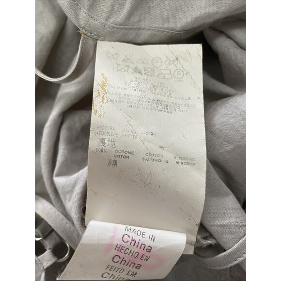 See By Chloe Short Dolman Sleeve Blouse Top Silk Abstract Print Square Neck 10 M - Picture 9 of 9